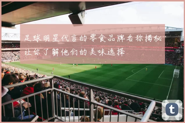 足球明星代言的零食品牌名称揭秘让你了解他们的美味选择